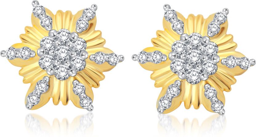 Spring Sparkle Cubic Zirconia Alloy Stud Earring