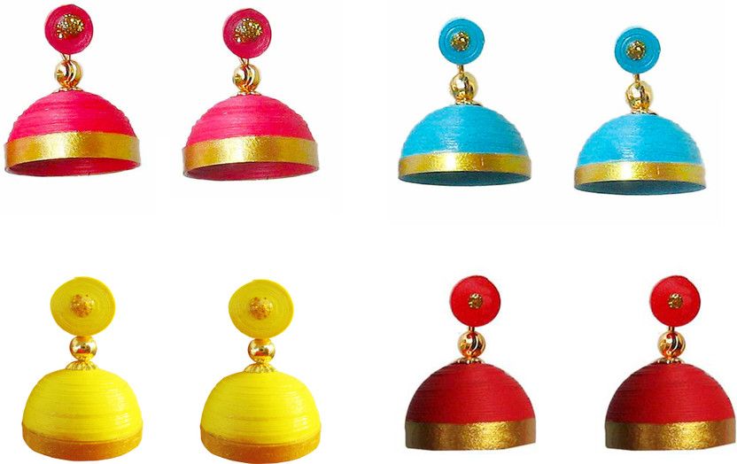 Festive Collections Paper Jhumki Earring