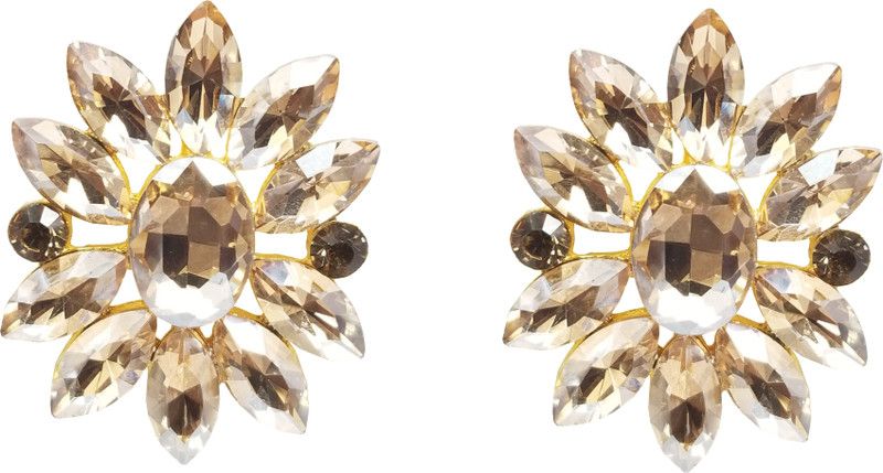 Golden Amber Metal Drops & Danglers