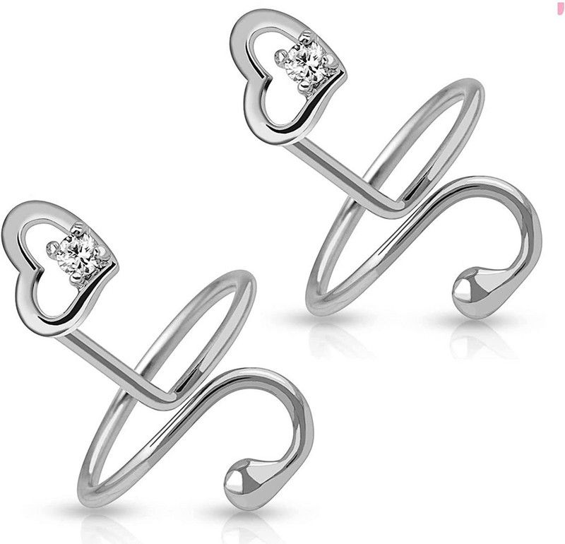 Via Mazzini Stylish Nail Or Midi Finger Ring (Ring0084) Free Size Brass Crystal Ring Set