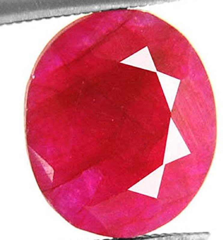 Aanya Jewels 7.25 Ratti Certified Ruby Manik Gemstone For Men & Women Engagement Purpose Stone Ruby Ruby Stone Ear Thread