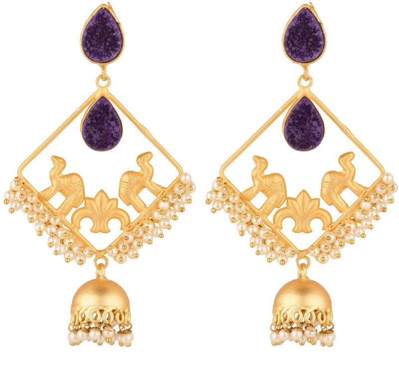 Crystal Dangle Earrings Crystal Alloy Drops & Danglers, Jhumki Earring