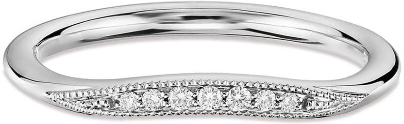 Sterling Silver Diamond Rhodium Plated Ring