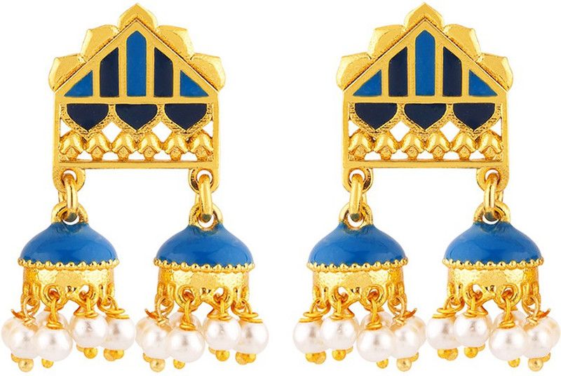 Khanak Jhumki Jhumka Drop Earrings Brass Jhumki Earring