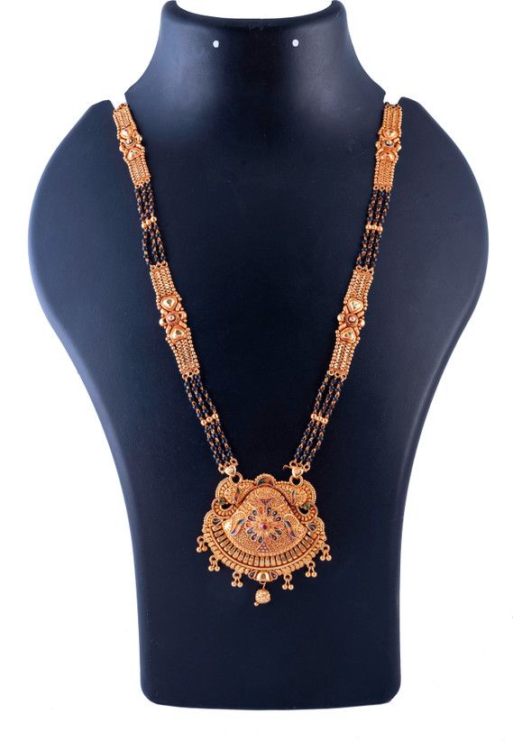 Elegant High Mangalsutra with Micro Gold Plated Polish Alloy Mangalsutra