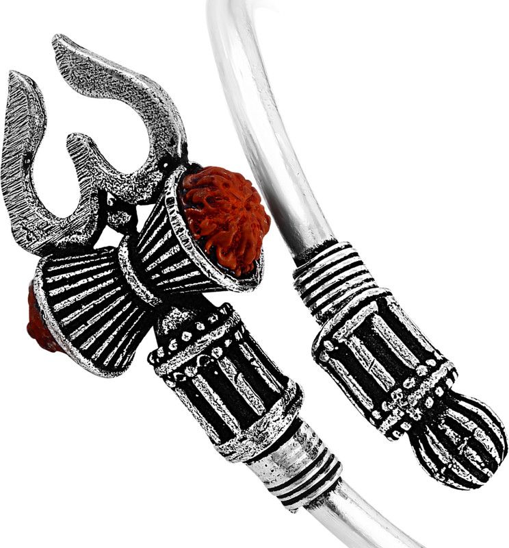Brass, Stainless Steel Beads Silver Cuff