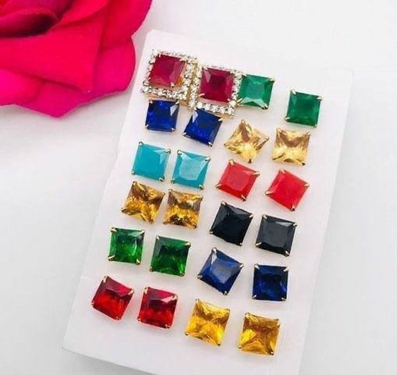 12 pairs of Earrings Alloy Earring Set
