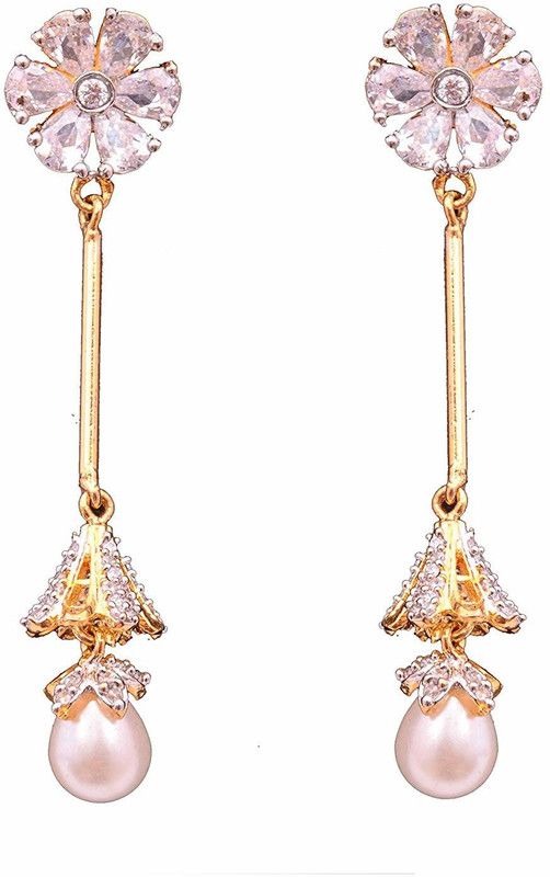 SITA_ER_115_01 Zircon Silver Drops & Danglers