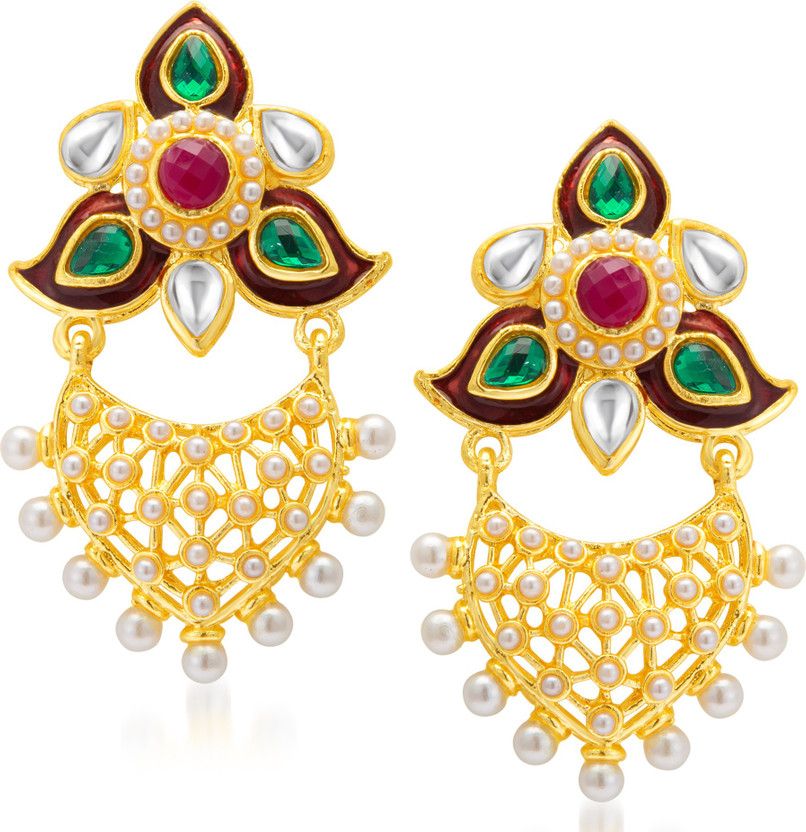 Sukkhi Ethnic Gold Plated Earring For Women Alloy Drops & Danglers