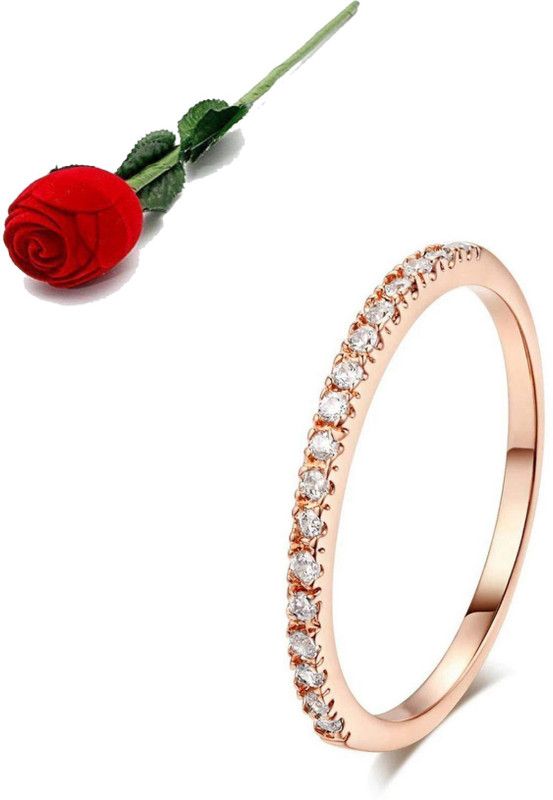 Stainless Steel Cubic Zirconia Ring