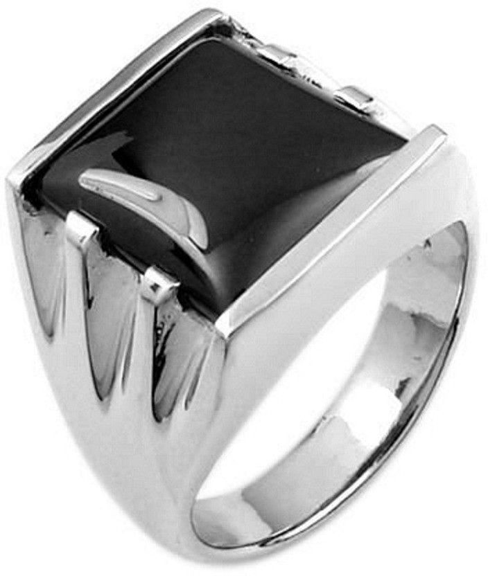 Sulemani Hakik RIng Stone Chalcedony Silver Plated Ring