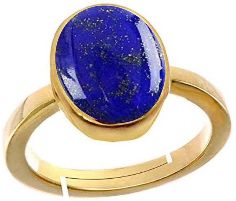 Lapis Lazuli (Lajwart) 6.25 Ratti or 5.5 Ct Panchdhatu/5 Metal Women Adjustable Stone Ring
