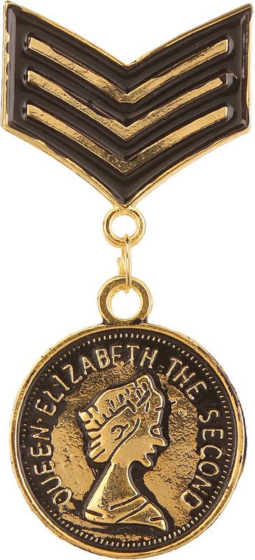 Tripin GOLDEN CLASSIC MEDAL DESIGN LAPEL PIN BROOCH FOR MEN WOMEN TSCPGOLD1602 Brooch  (Gold)