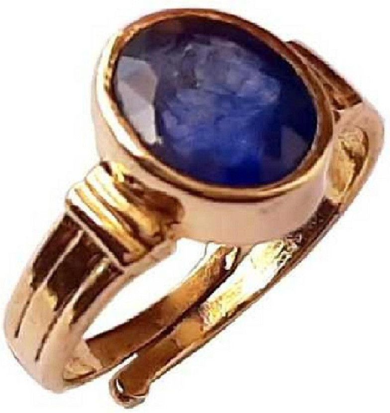 natural blue sapphireneelam ring Copper Sapphire Ring