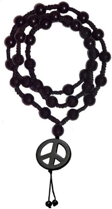Shamballa crystal beaded necklaces jewelry Peace Sign Symbol Crystal, Cotton Dori Pendant