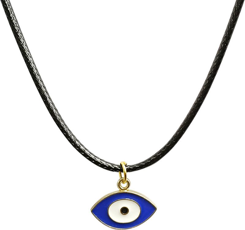 Evil Eye Pendant Lucky Charm Necklace Eye Shape for Men And Women Black Thread Crystal Pendant