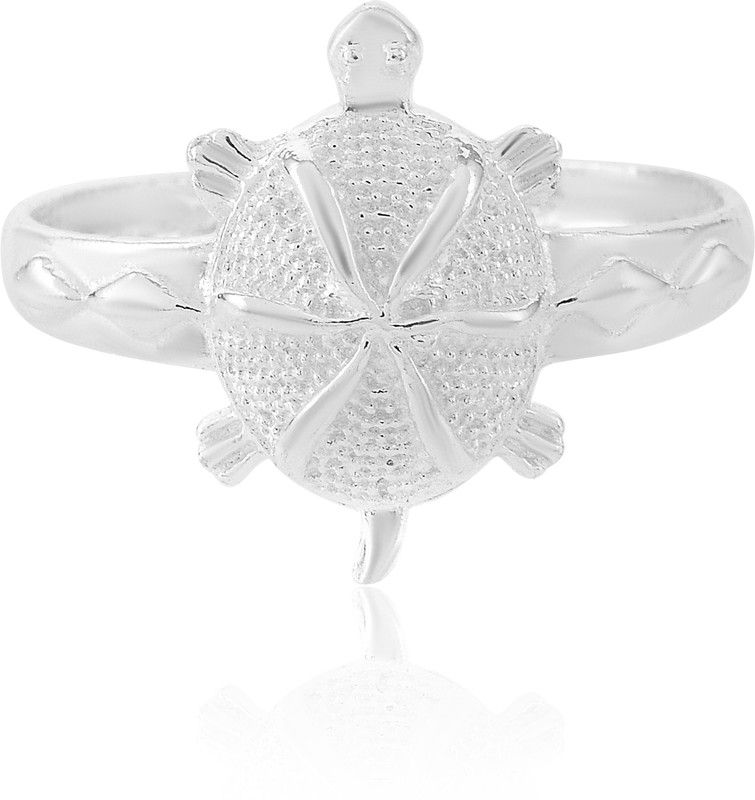 Gold Plated Texture Tortoise Turtle Vastu Feng Shui Kachua Finger Ring Brass Silver Plated Ring