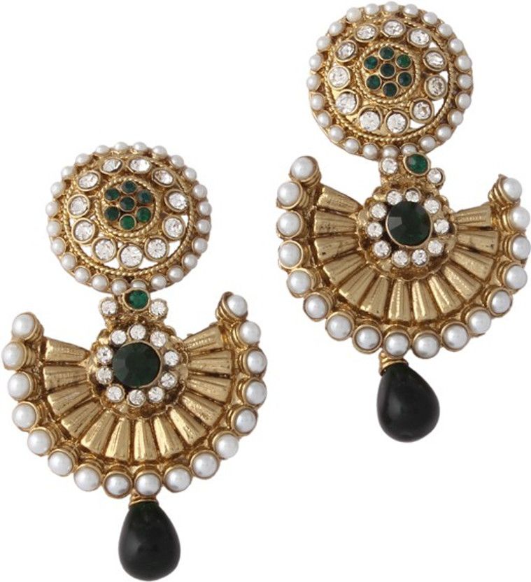 Gold Plated Cubic Zirconia Alloy Drops & Danglers