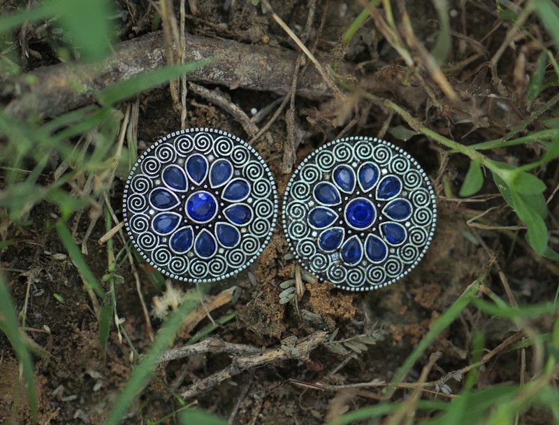 Circle Earring Brass Stud Earring