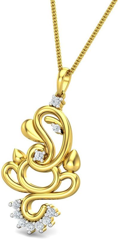 ganesh Gold-plated Cubic Zirconia Alloy Locket