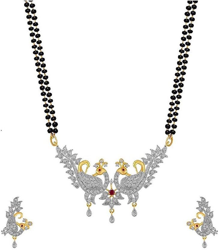 Alloy Brass Black, Gold, Silver Jewel Set  (Pack of 1)