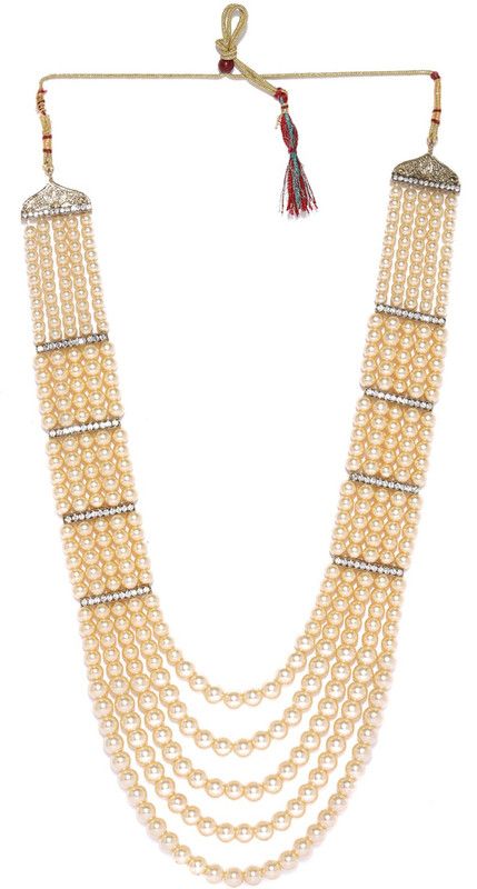 Long Layered Gold-plated Plated Alloy Necklace