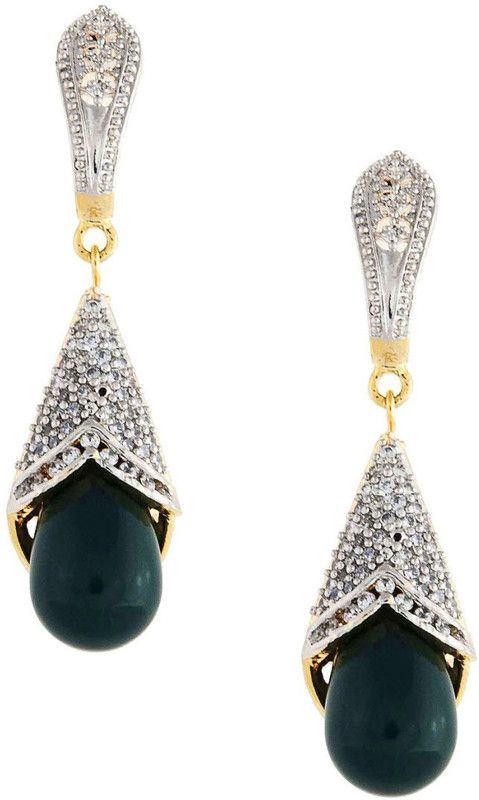 AD Green Brass Drops & Danglers