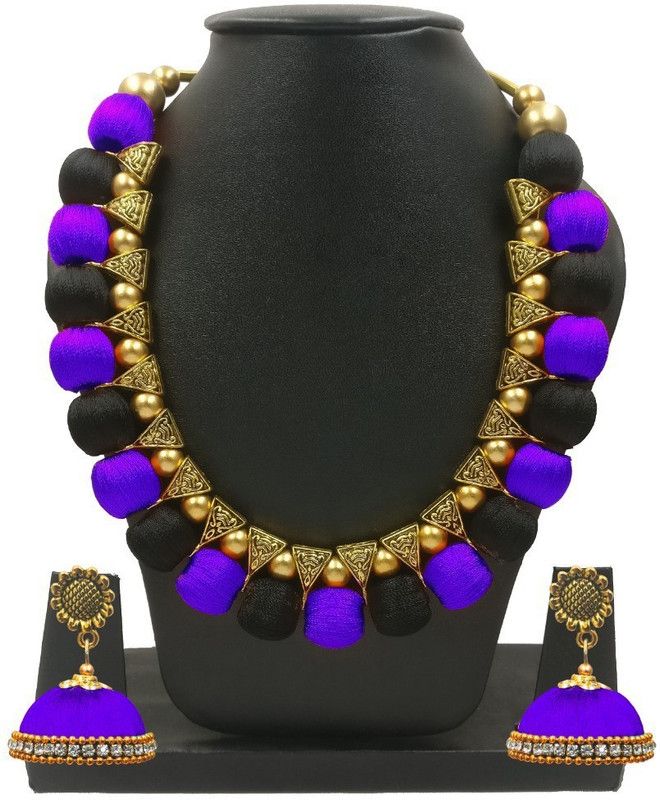 Dori Purple, Black Jewel Set  (Pack of 1)