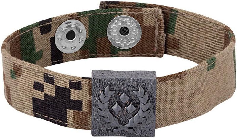 Fabric Rhodium Bracelet