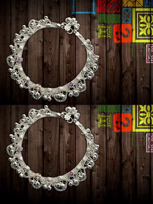 ACIA0081F Alloy Anklet  (Pack of 2)