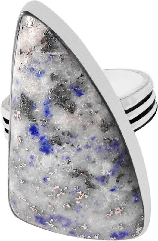 Lapis Lazuli Stone Statement Finger Ring for Astrological Purpose Adjustable Ring for women for Vastu Healing, Health, Inner truth, Love, Positive Magic, Friendship Gifting Stone Lapis Lazuli Ring