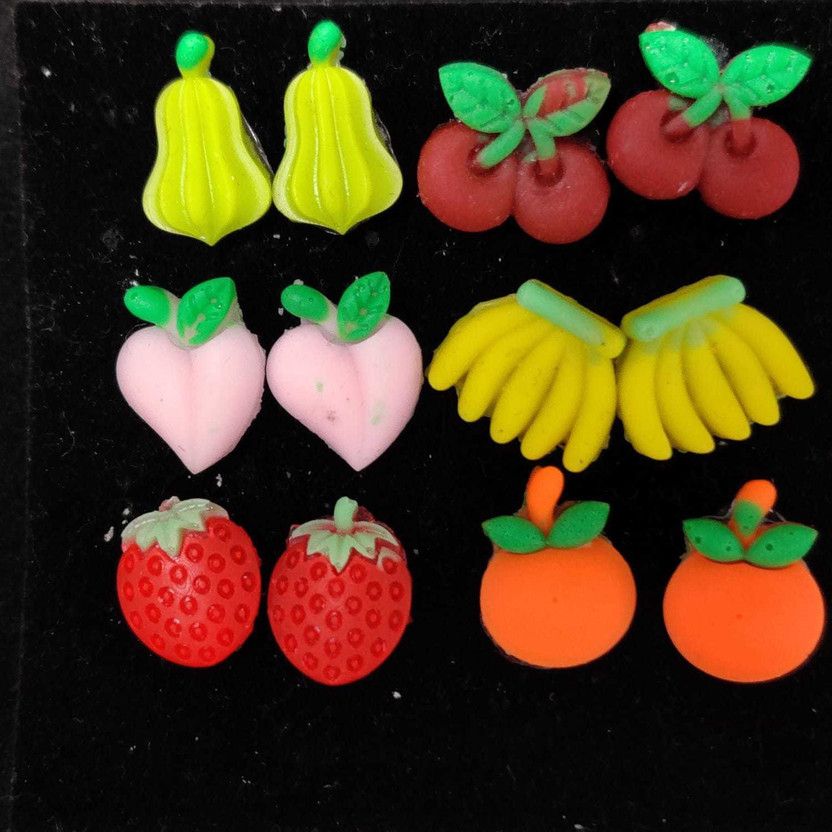 fruit studs Resin Stud Earring