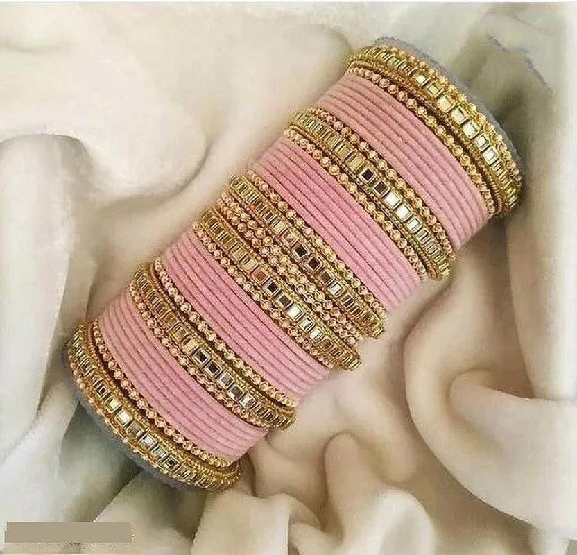Metal Beads, Zircon Chudas  (Pack of 42)