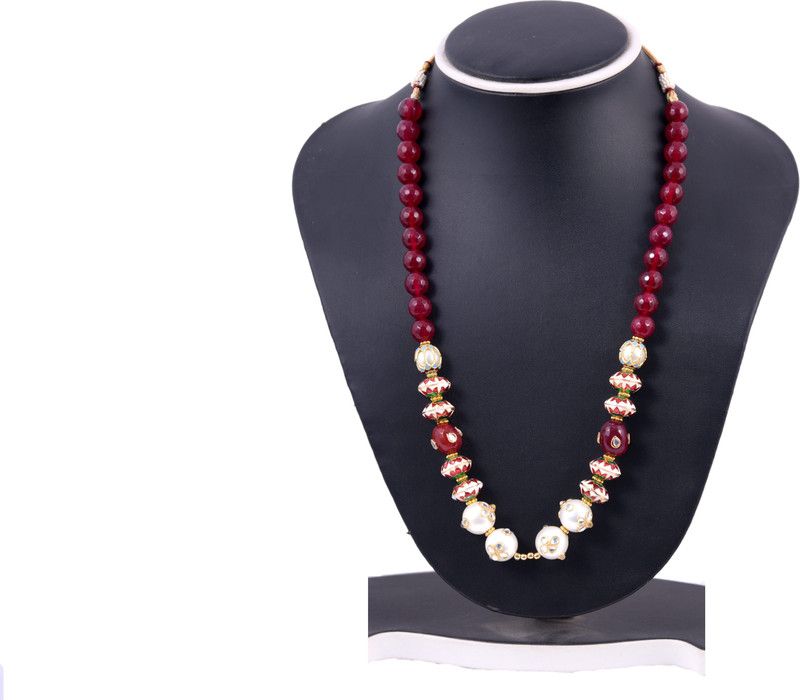 Alloy Red Jewel Set  (Pack of 1)