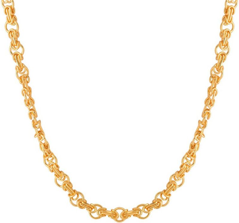 Artificial Classic Plain Rhodium Plated Brass Chain