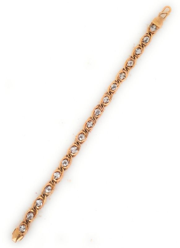 Copper Rhodium, Gold-plated Bracelet