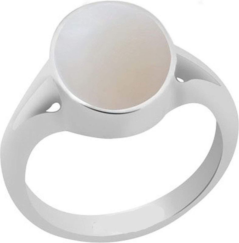 Natural Certified Opal 6.25 Ratti or 5.5 Carat for Male & Female 92.5 Sterling Silver Sterling Silver Ring