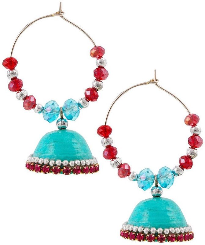 Beautiful Hancrafted Baali Jhumka Paper Clip-on Earring