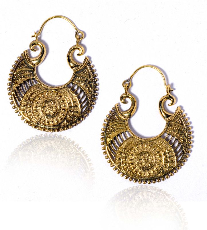 Gypsy bohemian Brass Drops & Danglers