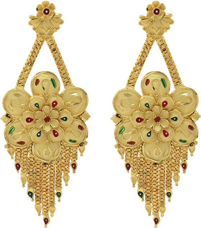 Gold plated Thodu Thongal Metal Drops & Danglers, Stud Earring