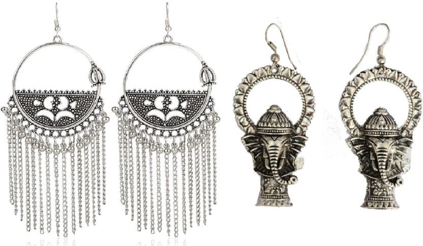 Ganesha Casted Alloy Drops & Danglers