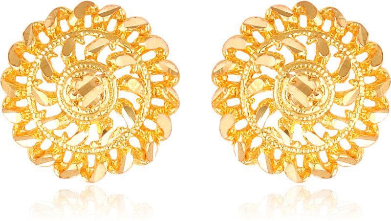 South Indian Traditional Wear Stud Earring for Women and Girls Cubic Zirconia Brass, Alloy Stud Earring