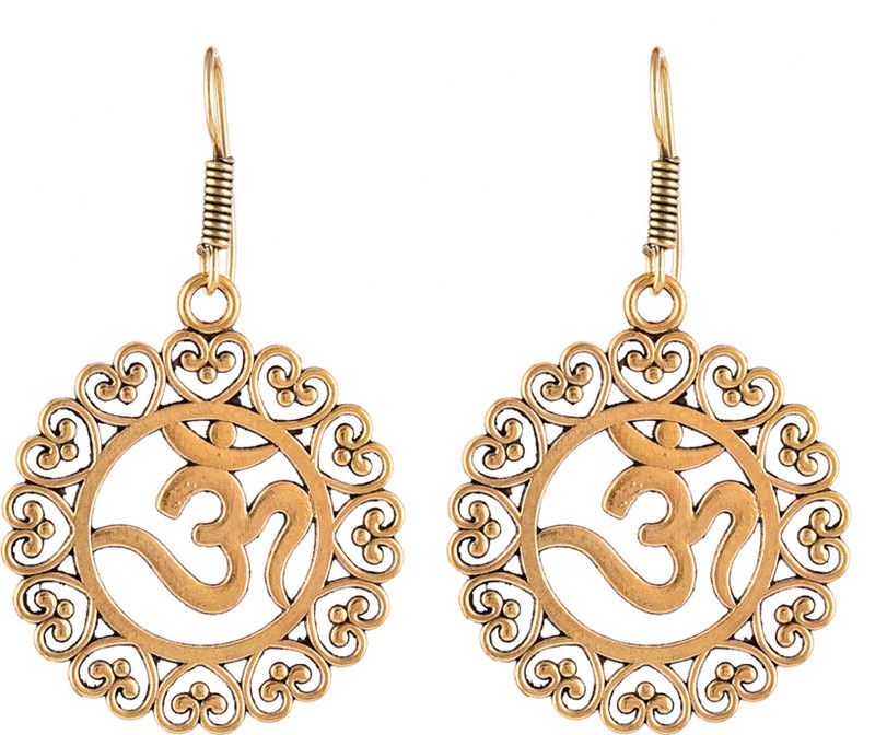 Oxidised Om Metal Drops & Danglers