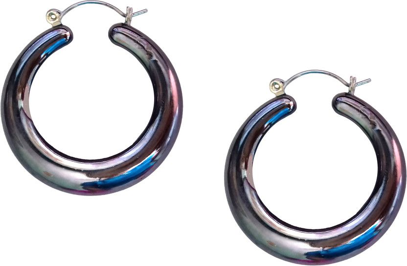 Black Colour Acrylic Earrings for Women & Girls Statement Earring Jewelry - 658.7 Acrylic Clip-on Earring