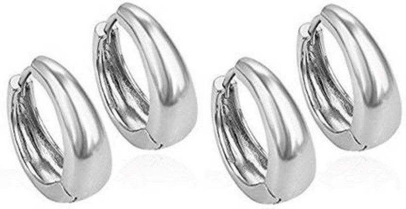 Mens Women girls boys Valentine Multi Hoop Bali earrings combo stylish design Metal Hoop Earring