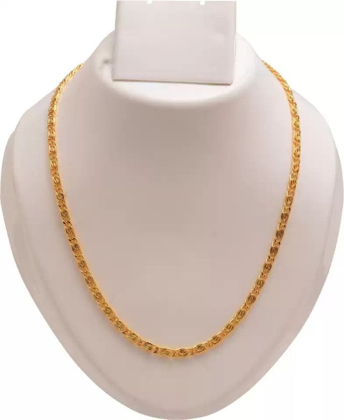 gold plated stylish necklace chain for women and men Amethyst Gold-plated Plated Alloy Chain