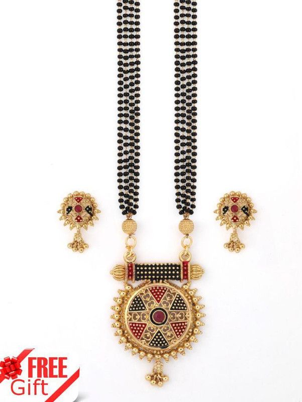 Alloy Gold-plated Gold Jewel Set  (Pack of 1)