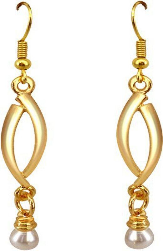 Hanging Drop Pearl Metal Drops & Danglers