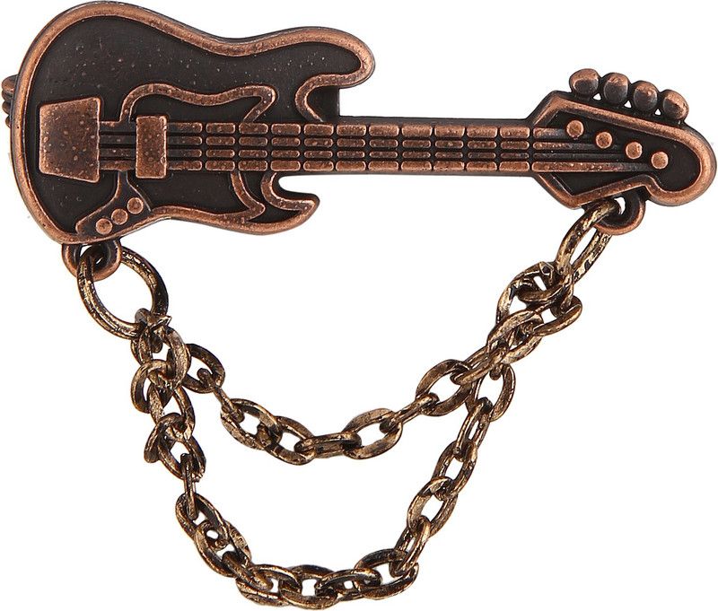 Tripin GOLDEN LAPEL PIN COLLAR PIN COLLAR CHAIN BROOCH WITH CHAIN IN CLASSIC SHAPE IN A GIFT BOX Brooch  (Bronze)