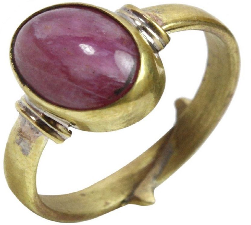 Ruby RIng / Manik RIng Stone Ruby Copper Plated Ring